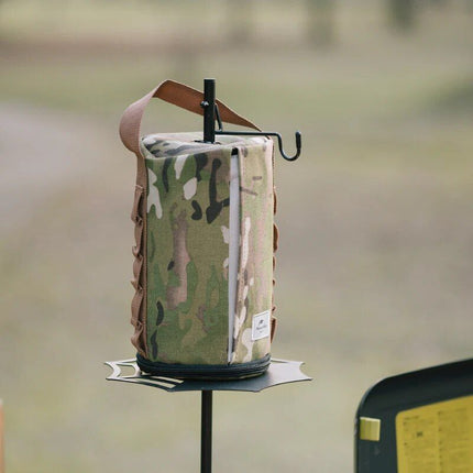 Compact Camouflage Outdoor Tissue Box - Portable, Durable, and Versatile for Camping - Wnkrs