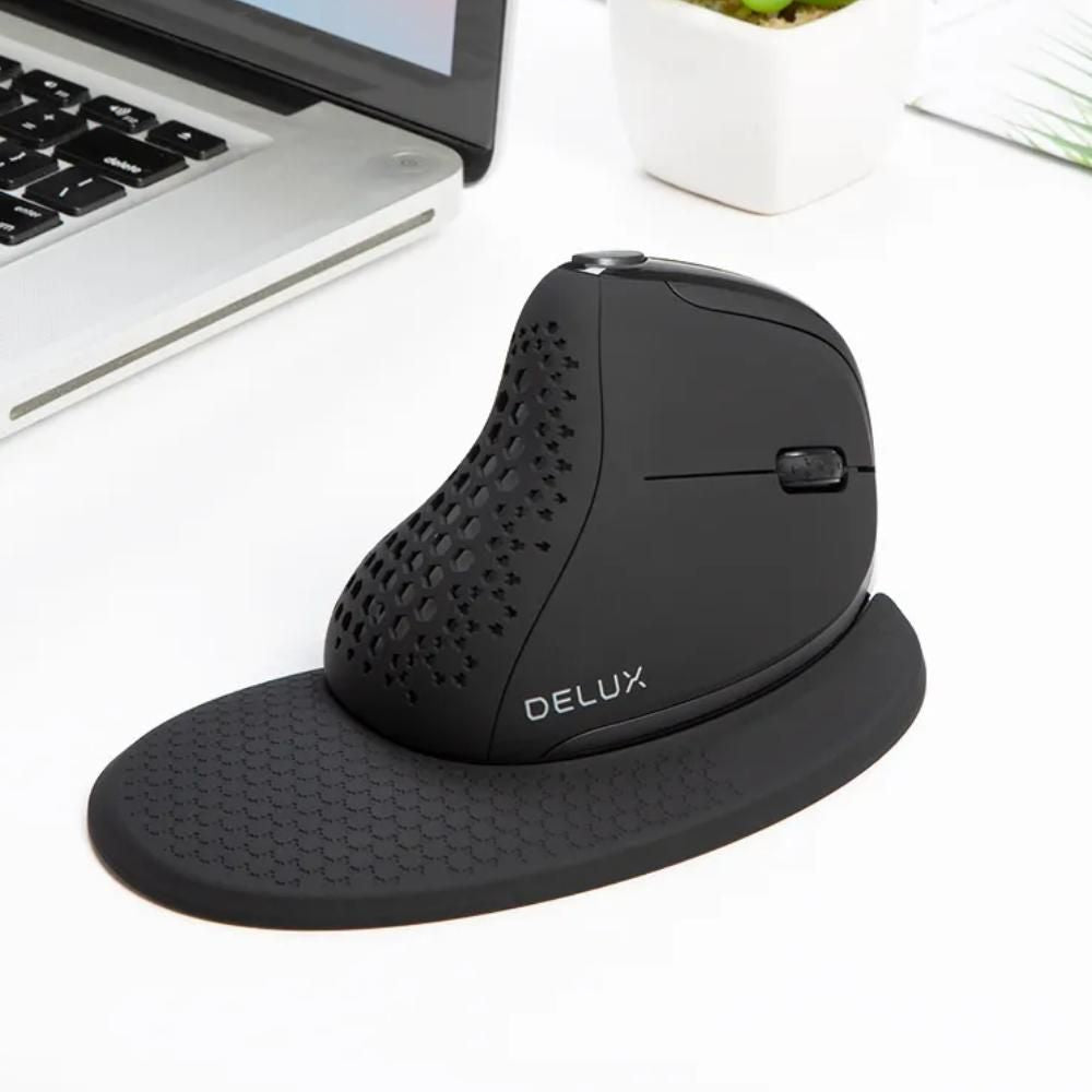 Ergonomic Vertical Mouse with OLED Display & Multi-Device Connectivity