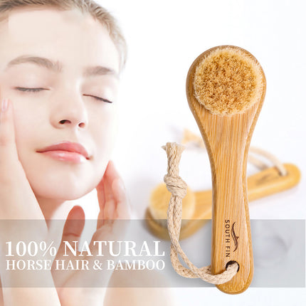 Brosse nettoyante exfoliante pour le visage en bambou