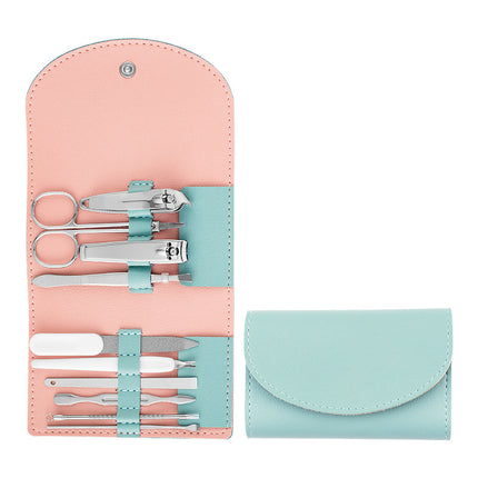 Ensemble de coupe-ongles portable pour manucure et pédicure de 10 pièces