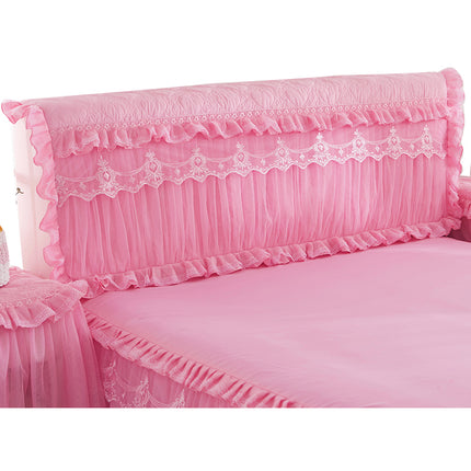 Korean Version Of The Princess Quilted Thickened Elastic All-inclusive Bed Cover Bed Head - Wnkrs