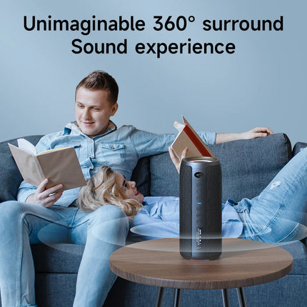 Haut-parleur Bluetooth haute puissance 40 W avec basses stéréo 3D, portable et étanche IPX5