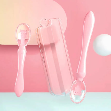 Safe and Soft Silicone Baby Feeding Spoons