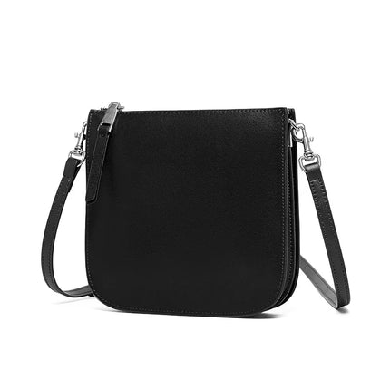 Bolso de hombro de piel auténtica para mujer