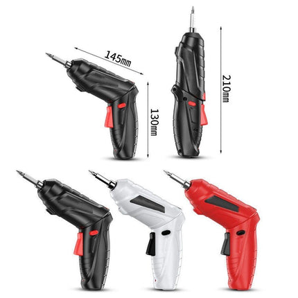 3.6V Compact Cordless Electric Drill & Screwdriver with LED Light and Rechargeable Battery - Wnkrs