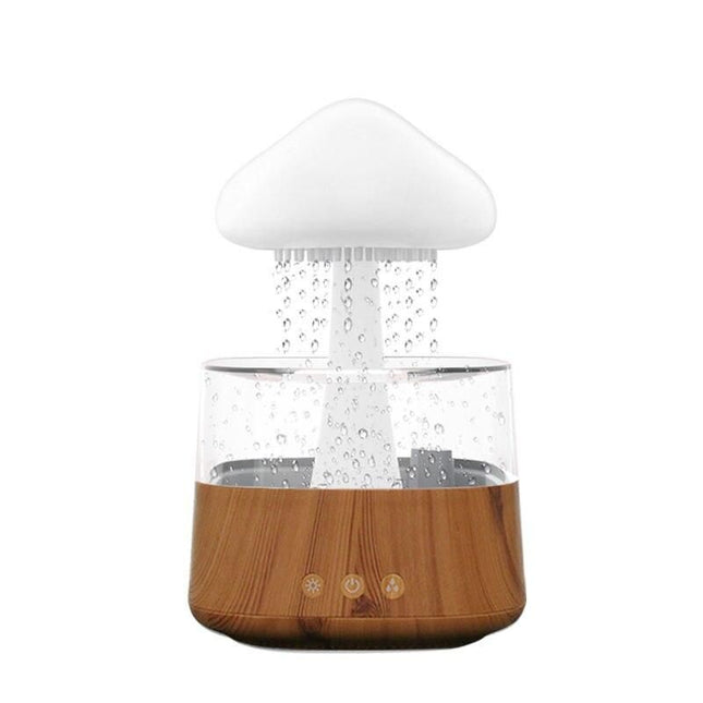 Humidificateur d'air et veilleuse en forme de nuage de pluie coloré avec aromathérapie