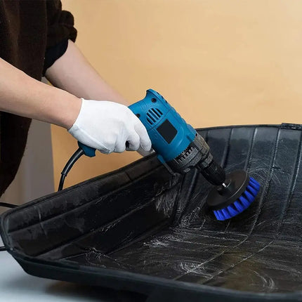 Ensemble de 4 brosses pour perceuse électrique avec rallonge