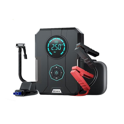 4-in-1 Car Jump Starter with Portable Air Compressor, Power Bank & Emergency Lighting - Wnkrs