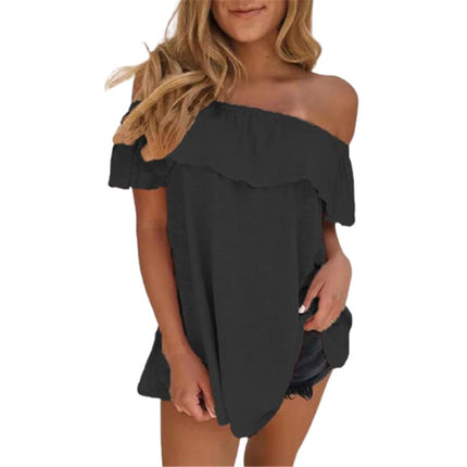 Women's Summer Slash Neck Top - Wnkrs