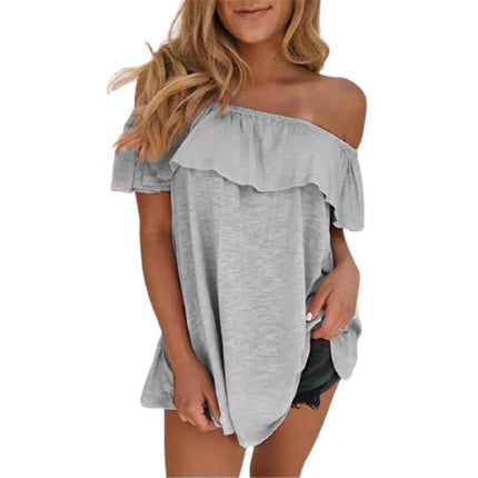 Women's Summer Slash Neck Top - Wnkrs