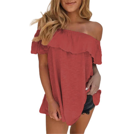 Women's Summer Slash Neck Top - Wnkrs