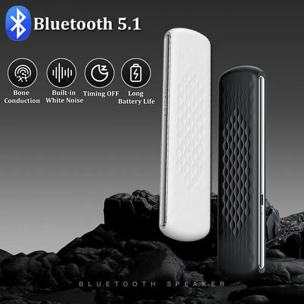 Wireless Bone Conduction Bluetooth Speaker; Under Pillow Music Box with Built-in White Noise for Improved Sleep - Wnkrs