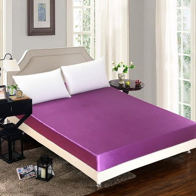 Summer ice silk silk silk bed  solid color bed cover bed package  bed cover special pillowcase - Wnkrs