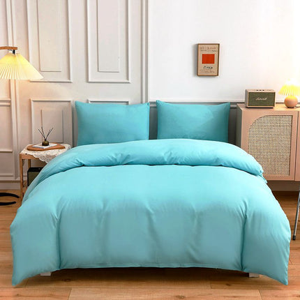 Pure Color Double-sided Four-piece Bedding Set - Wnkrs