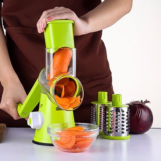 Vegetable Cutter Round Mandoline Slicer Potato Julienne Carrot Grater Cheese - Wnkrs