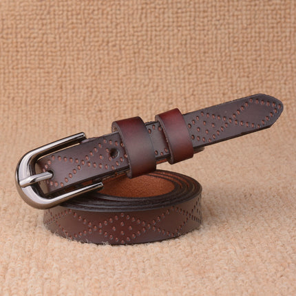 Fashion High Quality Patterned Leather Women’s Belt - Wnkrs