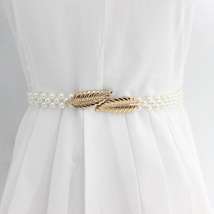 Women's Stylish Floral Belt with Pearls - Wnkrs