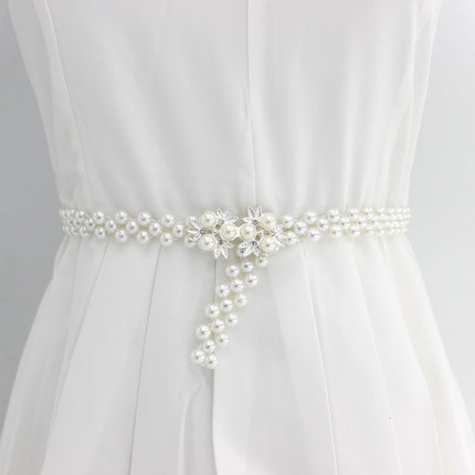 Women's Stylish Floral Belt with Pearls - Wnkrs