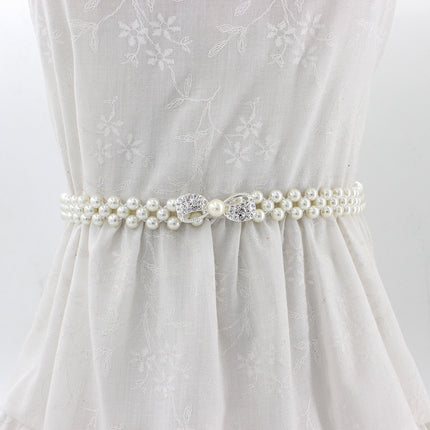 Women's Stylish Floral Belt with Pearls - Wnkrs