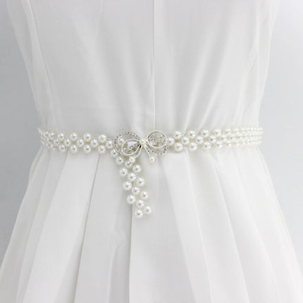 Women's Stylish Floral Belt with Pearls - Wnkrs