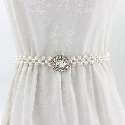 Women's Stylish Floral Belt with Pearls - Wnkrs