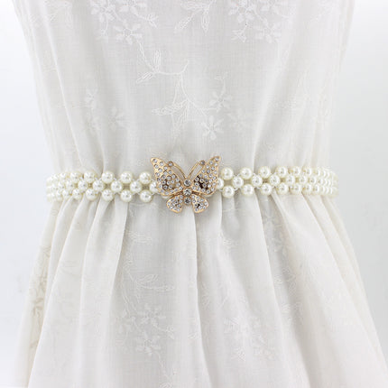 Women's Stylish Floral Belt with Pearls - Wnkrs