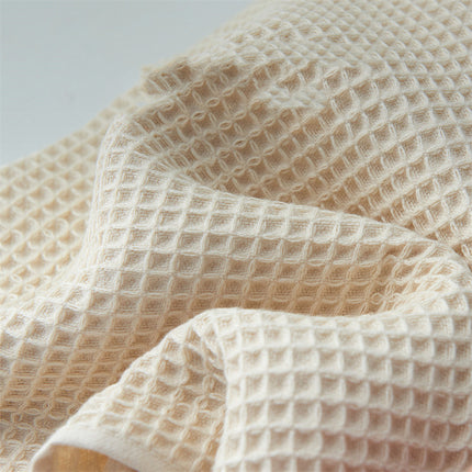 Pure Cotton Japanese-style Absorbent Household Honeycomb Pattern Towel - Wnkrs