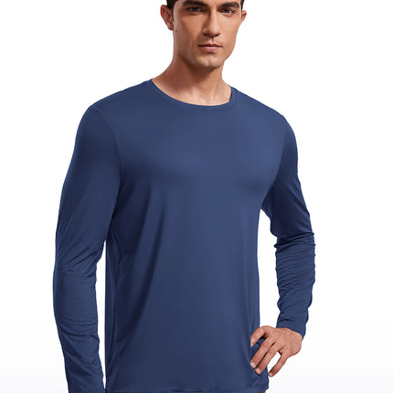 Camiseta de entrenamiento ligera de manga larga para hombre - Camisetas deportivas para correr y gimnasio