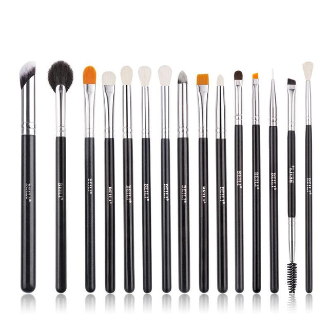 Lot de 15 pinceaux de maquillage professionnels pour les yeux