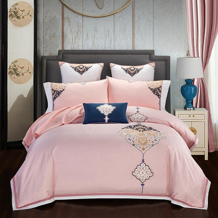 4-piece embroidered bedding set - Wnkrs