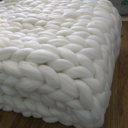 Acrylic woven super thick wool blanket - Wnkrs