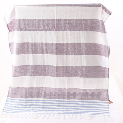 Cotton striped beach towel 100x180cm - Wnkrs