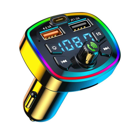 Bluetooth 5.0 Car FM Transmitter with Dual USB PD Charging & LED Backlit MP3 Player - Wnkrs