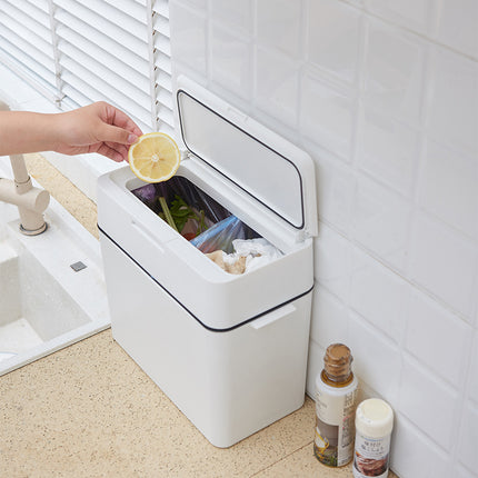 Poubelle de salle de bain multifonctionnelle avec tri des déchets en un clic