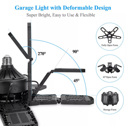 Adjustable LED Garage Ceiling Light - Wnkrs