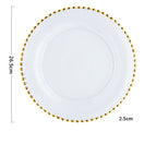 Perles dorées / 10 pouces