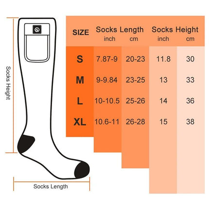 Rechargeable Thermal Cycling & Skiing Heated Socks for Winter Outdoor Activities - Wnkrs