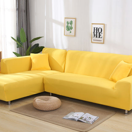 Tight Wrap Sofa Cover Elastic 2 Pieces Sofa Cover with L Style Piece Corner Sofa - Wnkrs