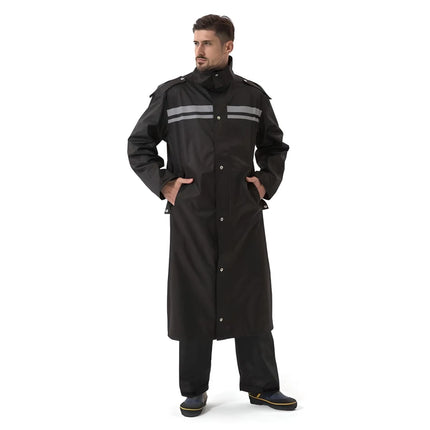 Chubasquero largo impermeable para hombre