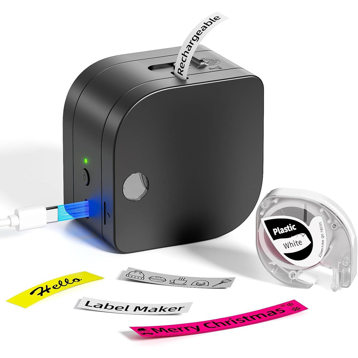 Portable Bluetooth Label Maker with Built-in Cutter