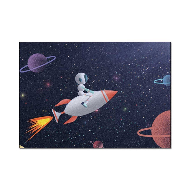 Modern cartoon cute robot mat - Wnkrs