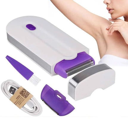 2-in-1 Painless Hair Removal & Epilator Device with Instant Sensor Light - Wnkrs