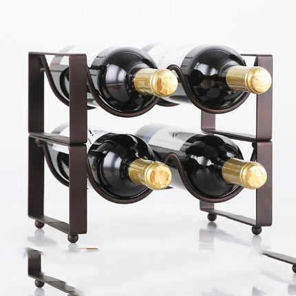 Stackable Wine Bracket Ornaments Wine Bottle Rack Wine Cabinet Wine Display Shelf Fashion - Wnkrs