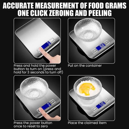 Balance de cuisine électronique de haute précision 22 lb/0,035 oz pour la pâtisserie