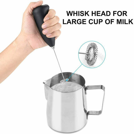 Electric Milk Frother Drink Foamer Whisk Mixer Stirrer Coffee Eggbeater Kitchen - Wnkrs