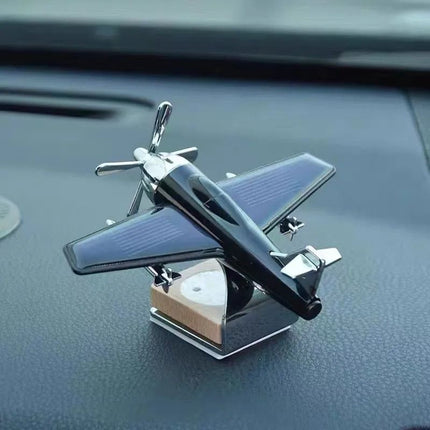 Solar-Powered Rotating Aircraft Car Air Freshener & Ornament - Wnkrs