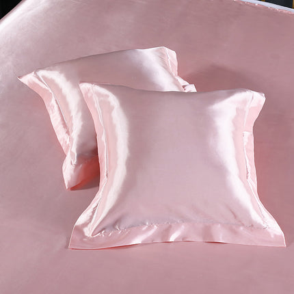 Pure color silk square pillowcase - Wnkrs