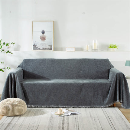 Anti-scratch Solid Color All-inclusive Non-slip Sofa Cover - Wnkrs