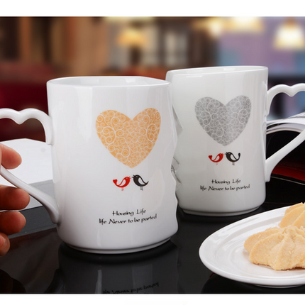 Couple Cup Ceramic Coffee Kiss Mug Creative Valentine's Day Gift - Wnkrs