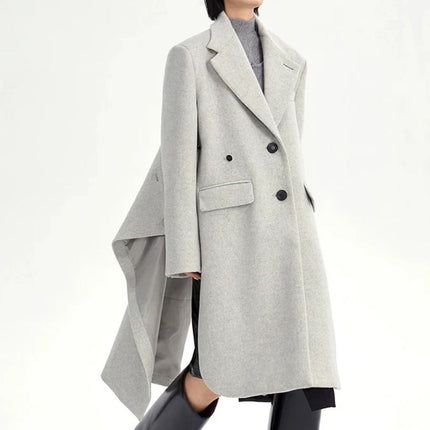 Women's Wool Light Gray Coat